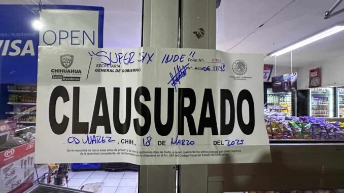 Realiza Gobernación Estatal 368 inspecciones y clausura 29 establecimientos durante la última semana