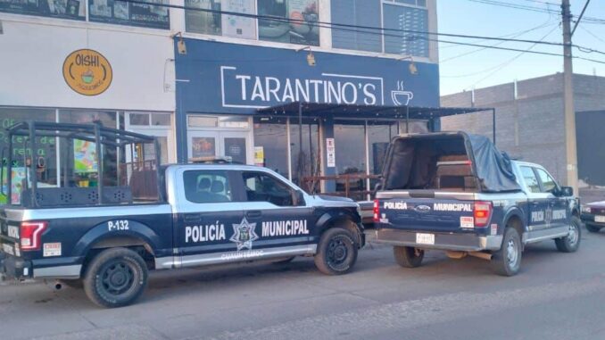 Policía Municipal atiende reporte de daños en comercio en la colonia Fraccionamiento San Antonio