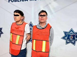 Los detienen haciendo disparos en la via pública con una arma calibre 9 mm