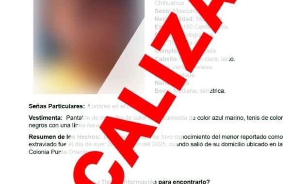 Localizan sanos y salvos a menores de edad reportados como desaparecidos