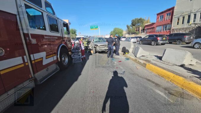Choque volcadura en La Cantera  y Washington deja tres atrapados