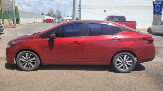 Recupera AEI Occidente auto Nissan con reporte de robo en Cd. Juárez