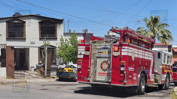 Se registra incendio  en casa de la colonia Infonavit Nacional