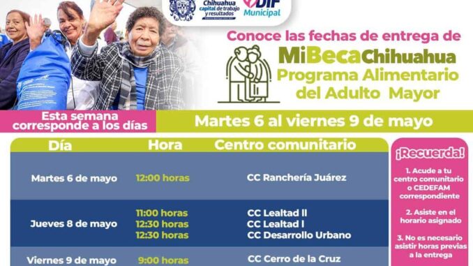 Recuerda municipio a beneficiarios por el apoyo alimentario PAM las fechas de entrega