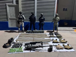 En Coyame aseguran arsenal y vehículo con reporte de robo