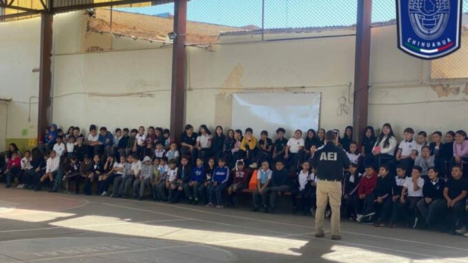 Continúa GOECHI jornadas de intervención en planteles de Parral