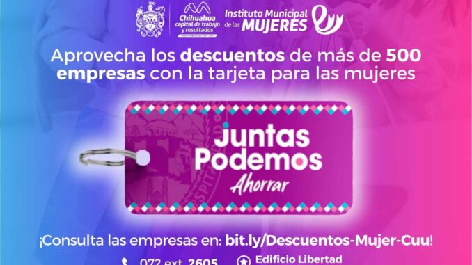 Estas son las empresas que ofrecen descuentos al presentar la tarjeta “Juntas Podemos Ahorrar”