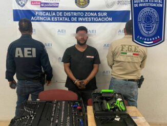 Detenido en flagrancia por robo de herramienta