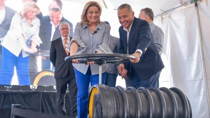 Maru Campos inaugura el Colector Norzagaray en beneficio de 250 mil juarenses