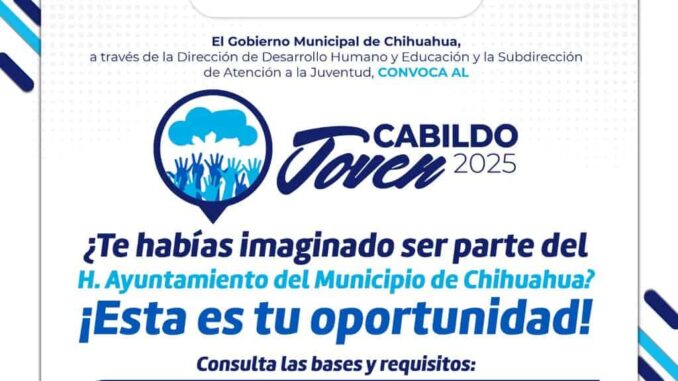 Últimos días para registrarse y formar parte del Cabildo Joven 2025