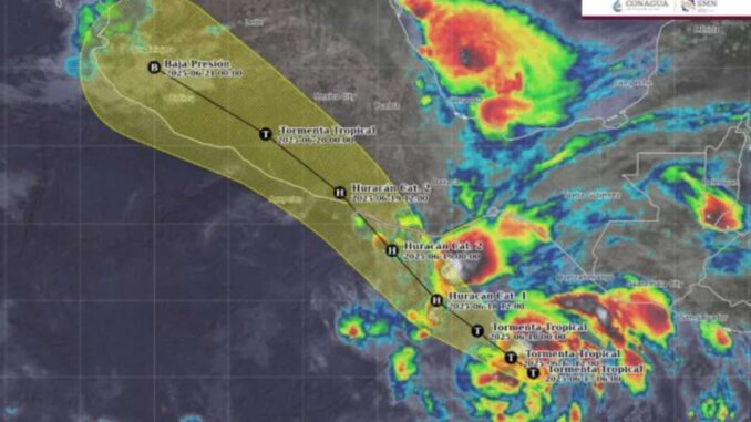 Gobierno alerta por evolución de «Erick» a huracán de categoría 2