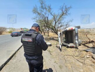 Nueve personas heridas tras volcadura en carretera Chihuahua-Aldama
