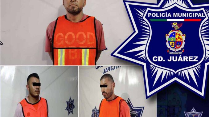 Capturan a tres hombres con órdenes de aprehensión vigentes