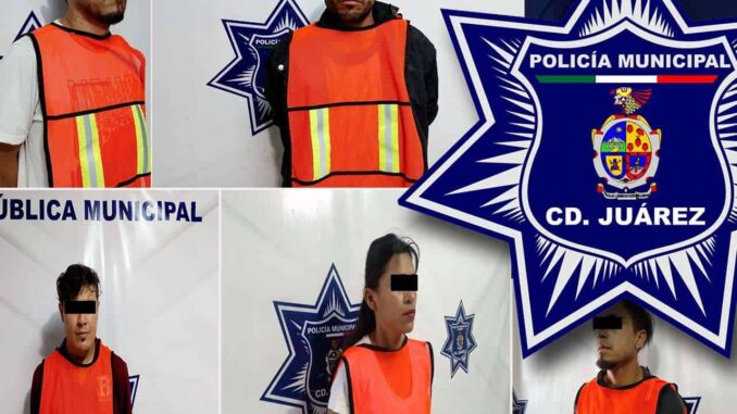 Caen cinco con orden de aprehensión vigente