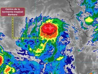 Tormenta «Barbara» propiciará intervalos de chubascos y fuertes rachas de viento en Nayarit, Jalisco y Colima