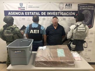 Presenta FGE a sujeto detenido con más de 28 kilos de fentanilo y tusi en Juárez