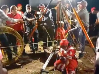 Rescatan el cuerpo de David tras más de 6 horas de labores