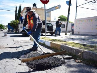 A partir de este lunes se retomará el programa permanente de bacheo con mezcla caliente