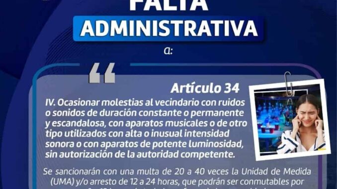 Exhorta Policía Municipal ser respetuosos con los vecinos y evitar fiestas escandalosas