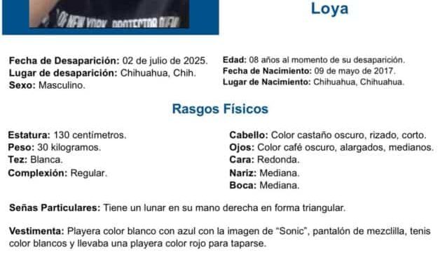 Se suman corporaciones a la búsqueda del niño Jasiel Giovanny Castellanos Loya