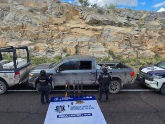 Aseguran armamento en el tramo Aldama – Ojinaga a la altura de «La Mula»