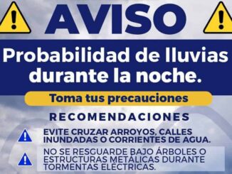 Probabilidad de lluvias incrementará por la noche en la capital, toma precauciones