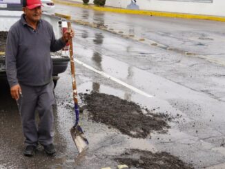 Por lluvias, cubrirá Municipio baches con material fresado provisionalmente en zonas prioritarias