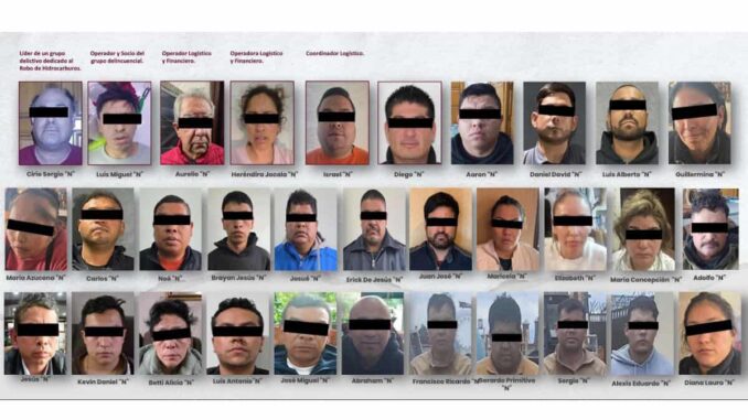 Desarticulan red de «huachicol» que operaba en la zona centro de México