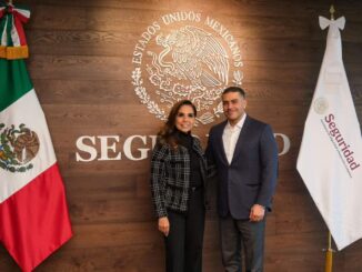 Revisan Mara Lezama y García Harfuch estrategia de seguridad en Quintana Roo