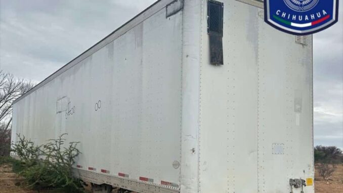 Recupera AEI en Matamoros dos remolques robados en Jiménez