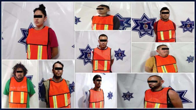 Capturan a nueve personas con órdenes de aprehensión vigentes