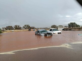 Afecta temporal lluvioso a zona de campos menonitas