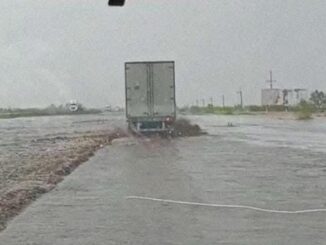 Emiten alerta preventiva por inundación en tramo de la carretera Chihuahua–Juárez