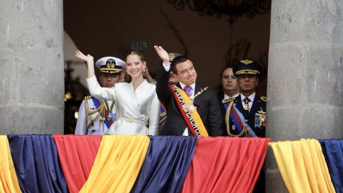 Noboa inaugura nuevo mandato en Ecuador con más «guerra» al crimen, comercio e inversiones