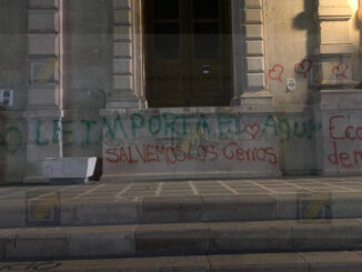 Realizan pintas en la parte trasera del Palacio de Gobierno; señalan al grupo “Salvemos los Cerros”