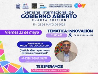 Peter Sharp estará en el cierre de la Semana de Gobierno Abierto: Municipio