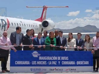 Maru Campos inaugura nuevas rutas aéreas desde Chihuahua a Querétaro y Los Mochis-La Paz