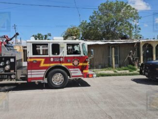 Controlan conato de incendio en vivienda de la colonia Villa