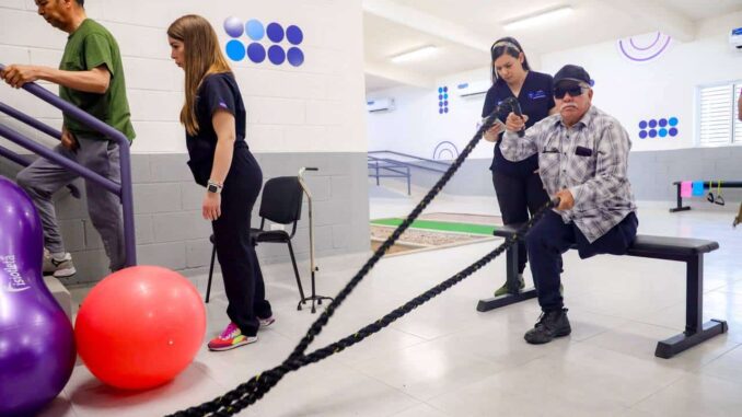 Inaugura alcalde Bonilla área de marcha en el Gimnasio del Deporte Adaptado