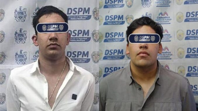 Presentan a los dos sujetos detenidos armados en «La H»