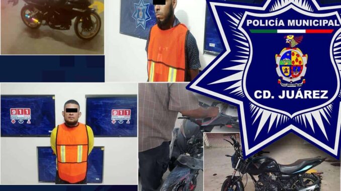 Arrestan a tres por posesión de motocicletas con reporte de robo