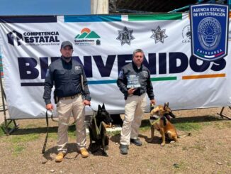 Ganan binomios caninos de la Zona Centro Competencia Estatal de Perro de Servicio Policial