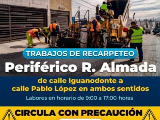 Mañana, habrá recarpeteo en tramo del periférico R. Almada
