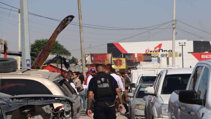 Inspeccionan yonkes en operativo conjunto para prevenir venta de autopartes robadas