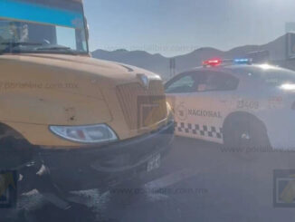 Sujeto intoxicado roba camión maquilero; desata persecución en Libramiento Oriente