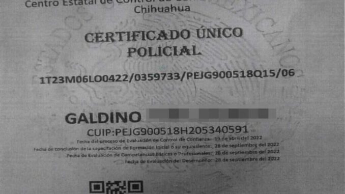 Aseguran que Galdino P.J. aprobó exámenes de confianza del Estado