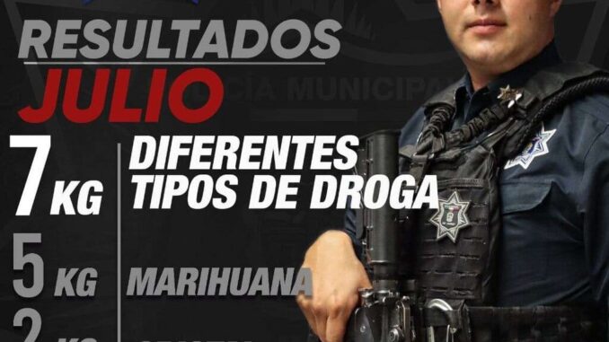 Detiene Policía Municipal a 122 narcomenudistas en Julio