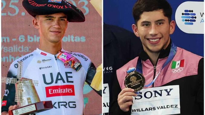 Sheinbaum reconoce a Isaac del Toro y Randal Willars por triunfos deportivos