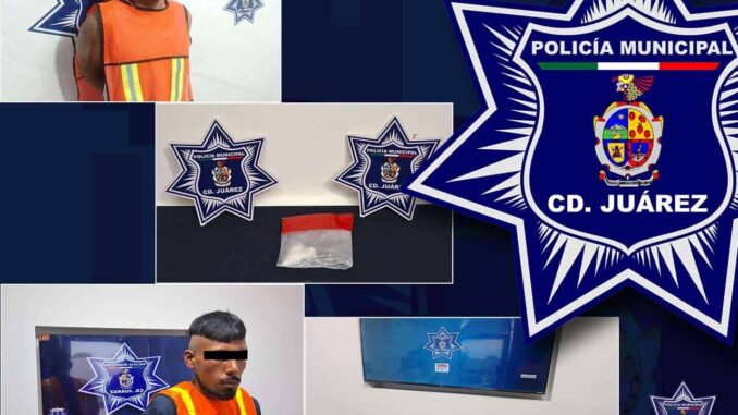 Arrestan a dos hombres por presunto narcomenudeo en distintos puntos de Juárez