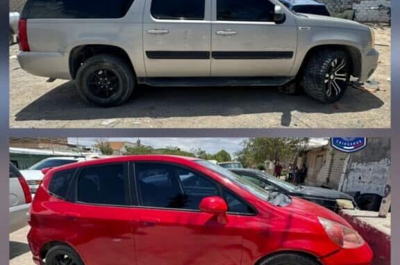 Detiene AEI a dos hombres por posesión de vehículos con reporte de robo